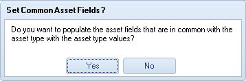 Common Asset Fields Question