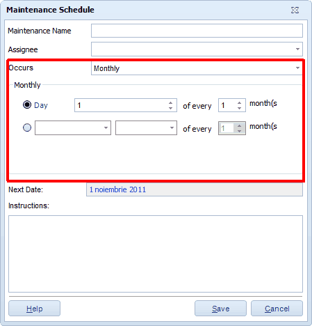 MaintenanceMonthForm