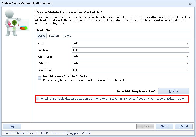 MobileDeviceCreateDatabaseRefresEntireMobileDatabase