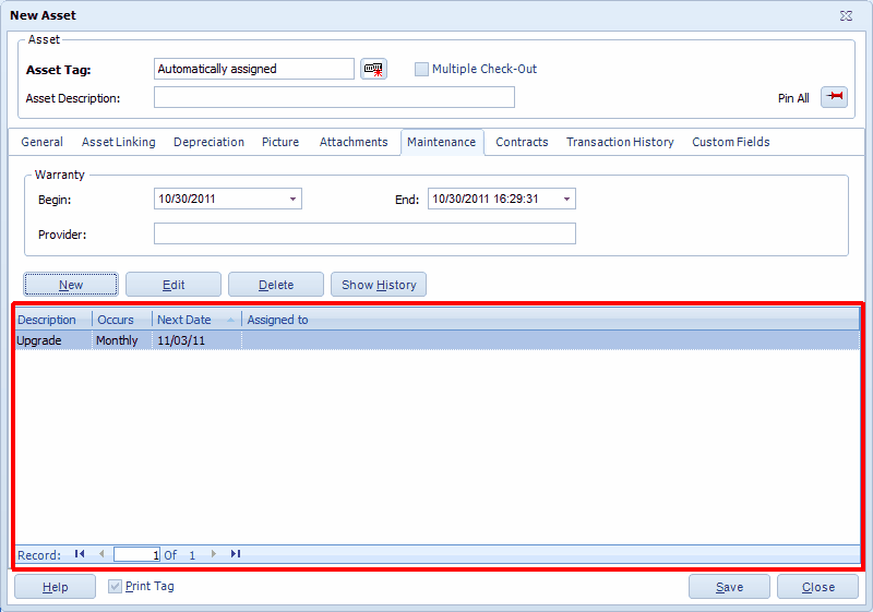 NewAssetFormMaintenanceEntry