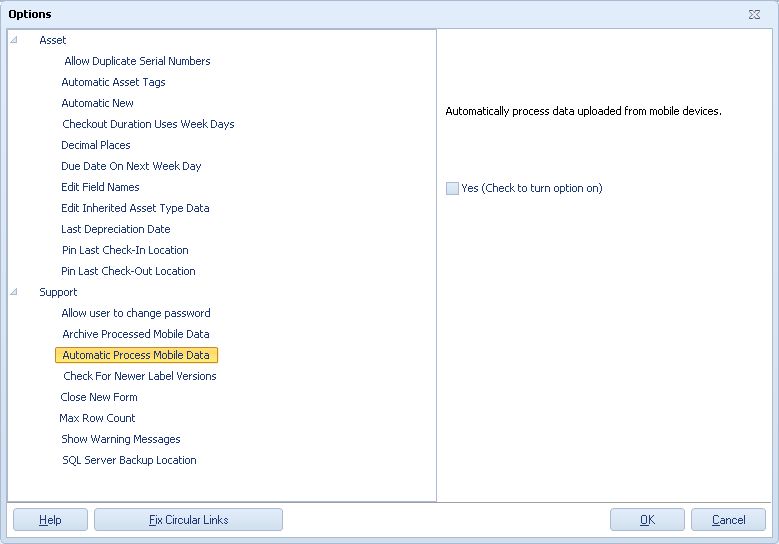 OptionsAutomaticProcessMobileData