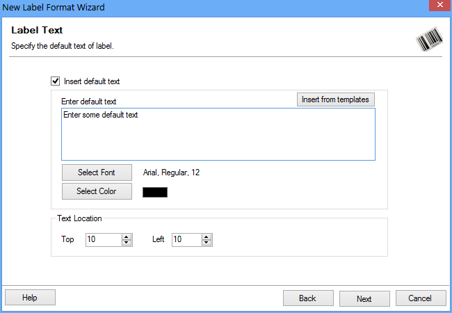 NewLabelDefaultTextForm