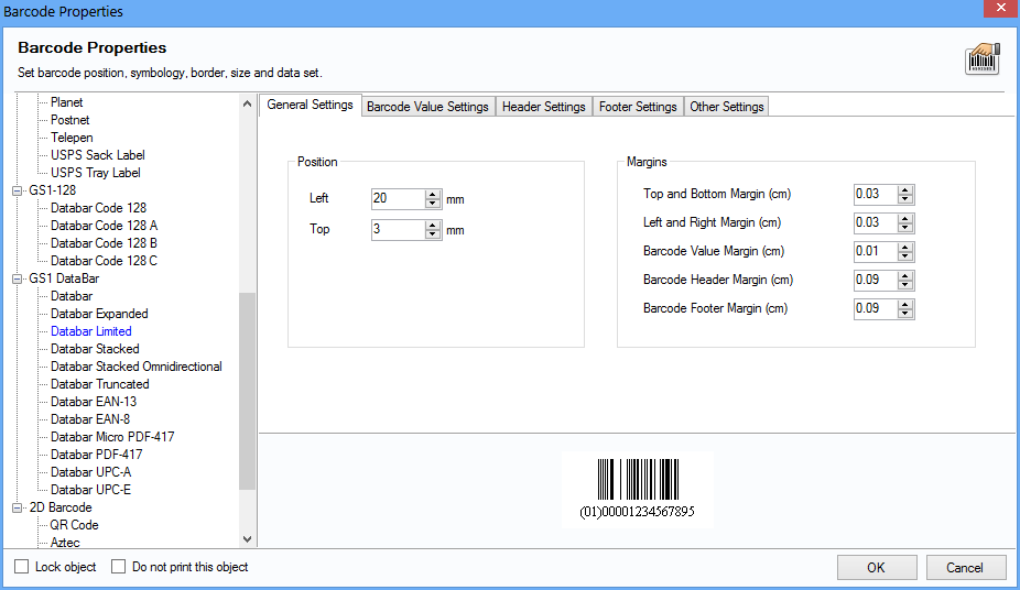 PropertiesBarcodeForm_DataBar_Limited_General