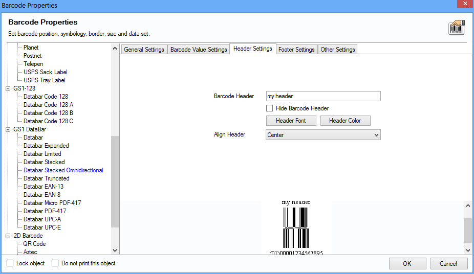 PropertiesBarcodeForm_DataBar_Stacked_Omnidirectional_Header