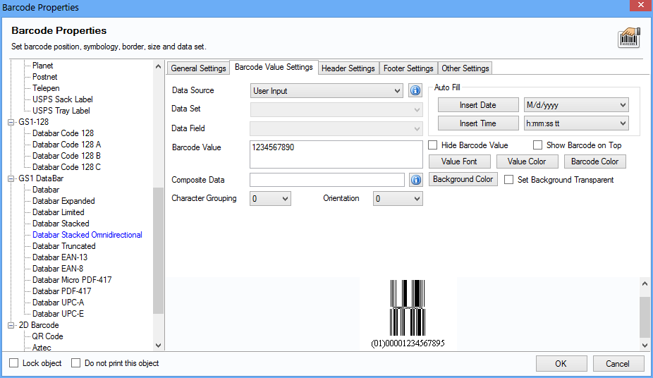 PropertiesBarcodeForm_DataBar_Stacked_Omnidirectional_Value