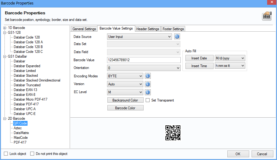 PropertiesBarcodeFormQRCode