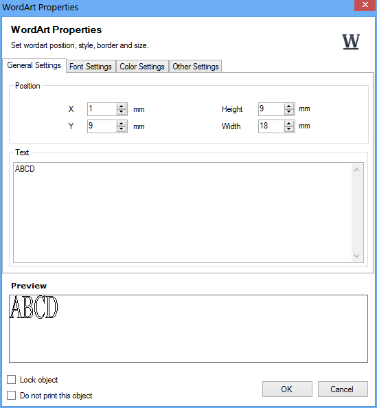 PropertiesWordArtForm