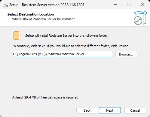 RosistemServer_Setup_Location